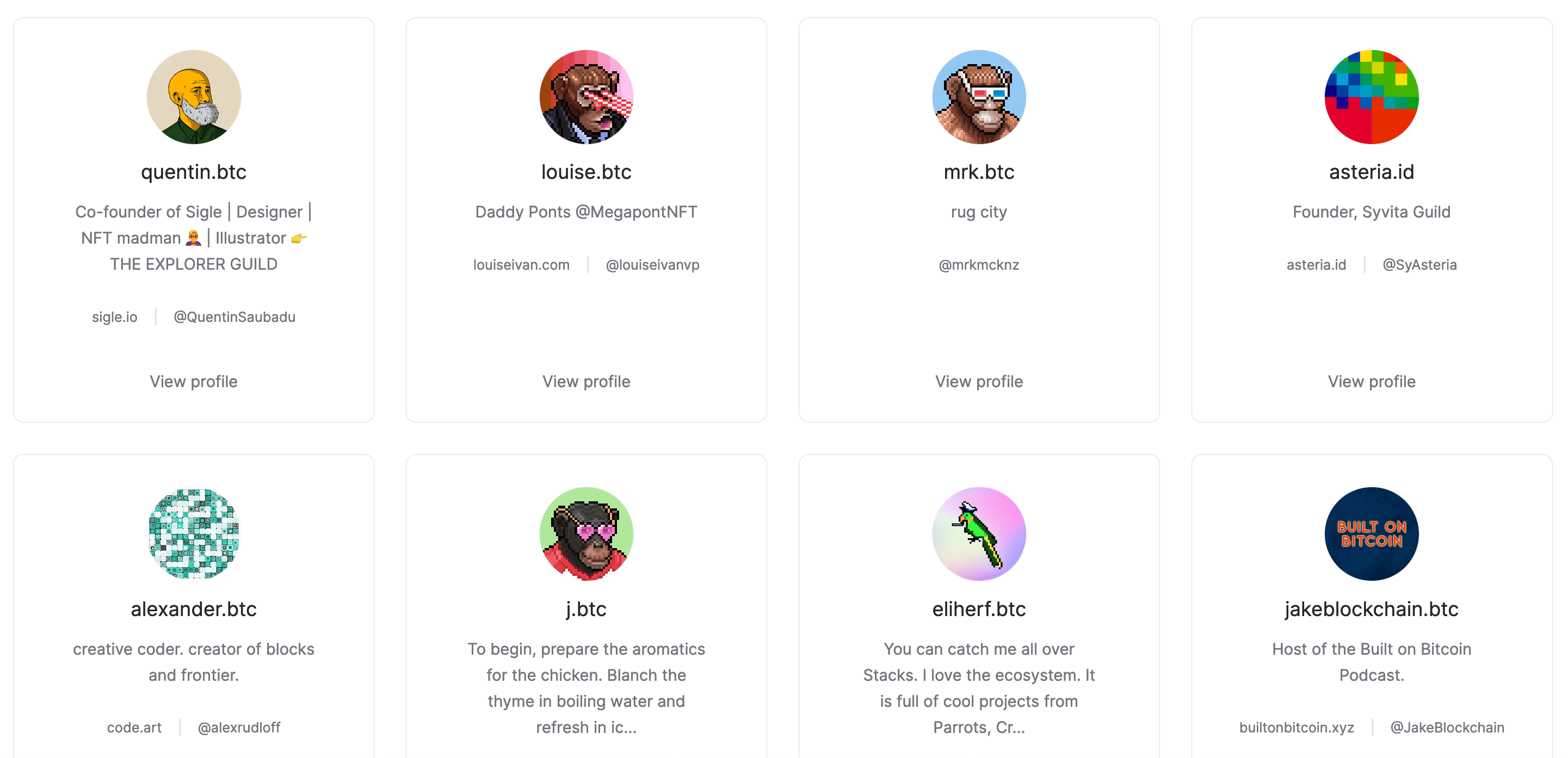 Community page
